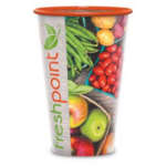 Visstun Reusable 16 oz. Plastic Cup - Clear, Full Color Imprint