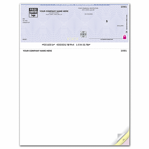 Deluxe High Security Laser Top Check