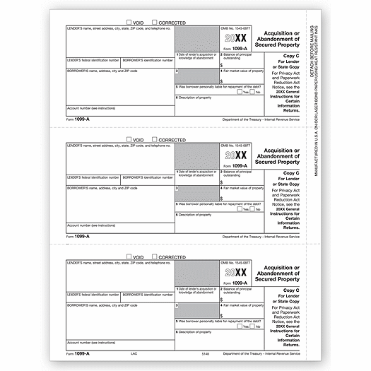 2020 Laser 1099-A, State Copy C