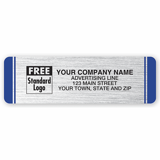 Weather-Resistant Labels, Brushed Poly, Silver