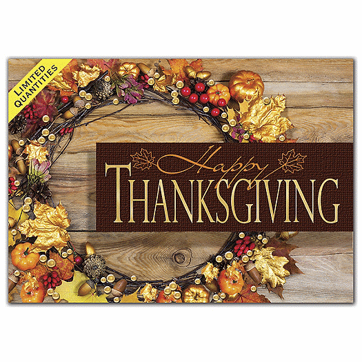 Autumn Harvest Thanksgiving Cards