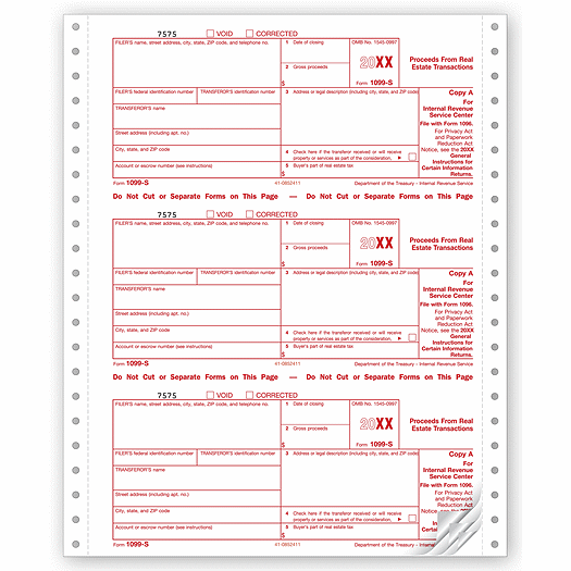 2020 Continuous 1099-S, Carbonless