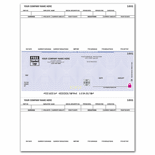 Deluxe High Security Laser Mid Check
