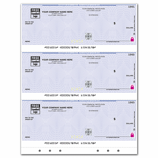 Deluxe High Security 3/Pg Laser Check