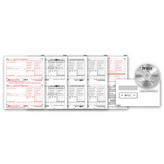 2020 Laser W-2 Tax Form & Tax Software Bundle