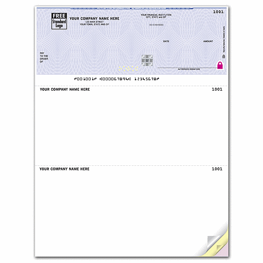 Deluxe High Security Laser Top Check