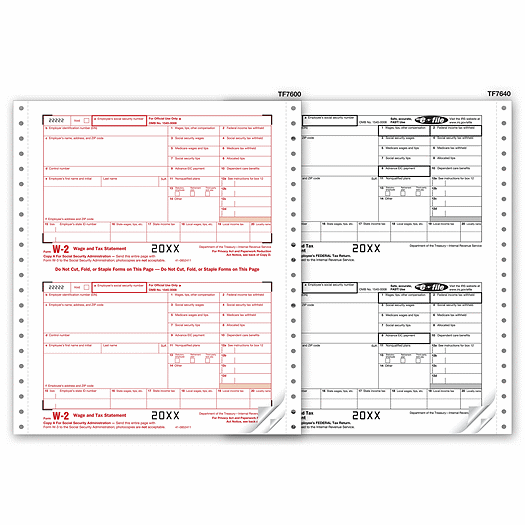 2020 Continuous W-2 Twin Sets, 6-part