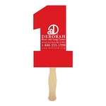#1 Shaped Hand Fan