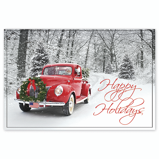 Santa's Ride Holiday Postcards