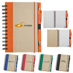 Recycled Color Spine Spiral Notebook