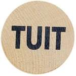 Wooden Advertising Nickel