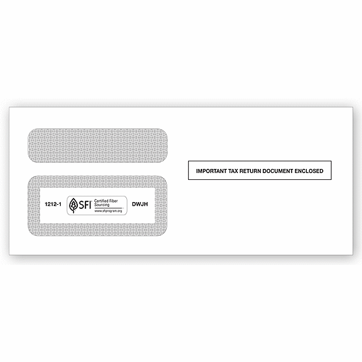 2020 1099 Double-Window Envelope