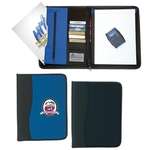 Large Microfiber Portfolio with Embossed PVC Trim