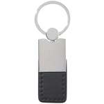 Metal/Simulated Leather Key Tag