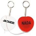 Heart Tape Measure Key Tag