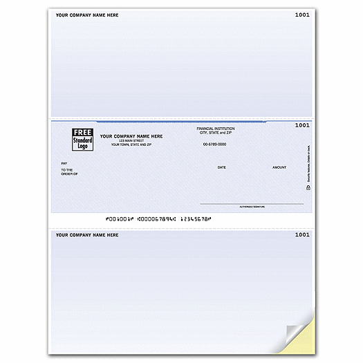 Laser Middle Checks, Compatible with Peachtree for Mac