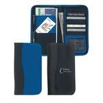 Microfiber Travel Wallet with Embossed PVC Trim