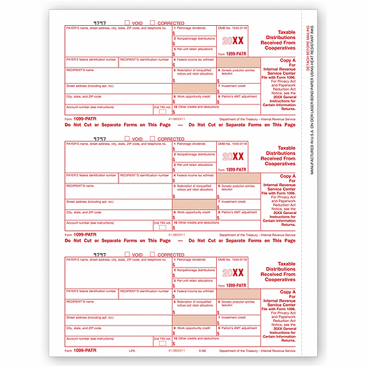 2020 Laser 1099-PATR, Federal Copy A