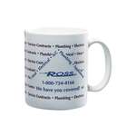 11 Oz White Ceramic Mug