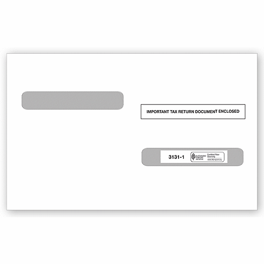 2020 Laser W-2 Double-Window Envelope