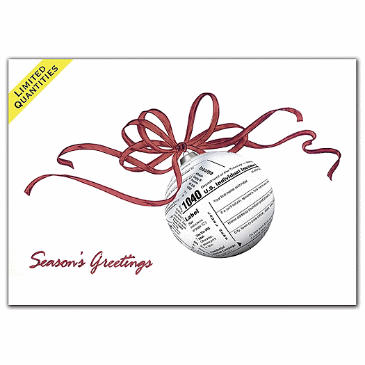 Seasonal Returns Accountant Holiday Cards