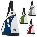 Two-Tone Color Splash Side Sling Pack