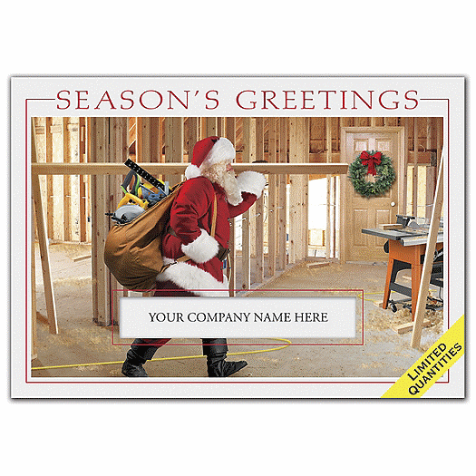 Santa's Workshop Contractor & Builder Holiday Cards