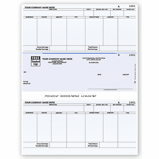 Laser Middle Payroll Check