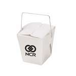 Half Pint Empty Carry Out Container - White
