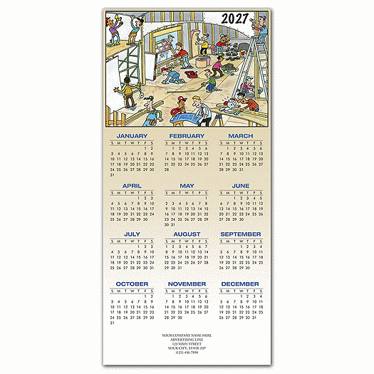 This New House Contractor & Builder Calendar Cards