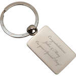 Metal Rectangle Key Tag