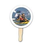 Circle Shape Hand Fan - Full Color Digital