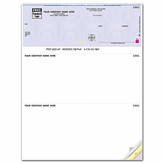 Deluxe High Security Laser Top Check
