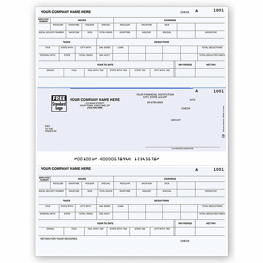 Laser Middle Payroll Check