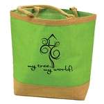 Market Jute Tote Bag