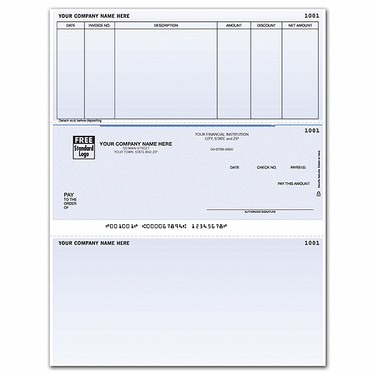 Laser Middle Accounts Payable Check