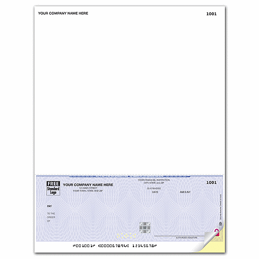 Deluxe High Security Laser Btm A/P Check 7.5 Voucher
