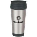 16 Oz Stainless Steel Tumbler with Slide Action Lid and Plastic Inner Liner