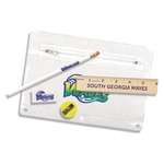 Full Color Digital Premium Translucent Vinyl School Kit - Pencil, Ruler, Eraser, Sharpener