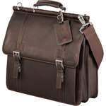 Kenneth Cole Colombian Leather Dowel Compu-Messenger Bag