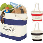 Capri Stripes Cotton Shopper Tote