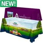 8ft All Over Dye Sub Table Cover- 3-sided