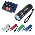 Aluminum LED Flashlight with Strap