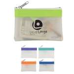 Frosted Zippered Coin Pouch