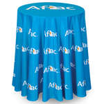 Full Color Round Tall Table Throw for 30