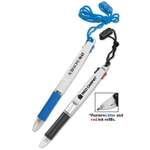 2-Color Neck Pen with Safety Breakaway