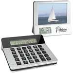 3-in-1 Calculator/Picture Frame/LCD Digital Clock