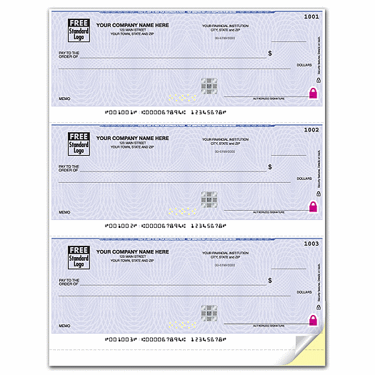 Deluxe High Security 3/Pg Laser Check