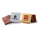 Belgian Chocolate Squares with Imprinted Foil