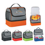 Two Compartment Lunch Pail Bag - Silk Screen